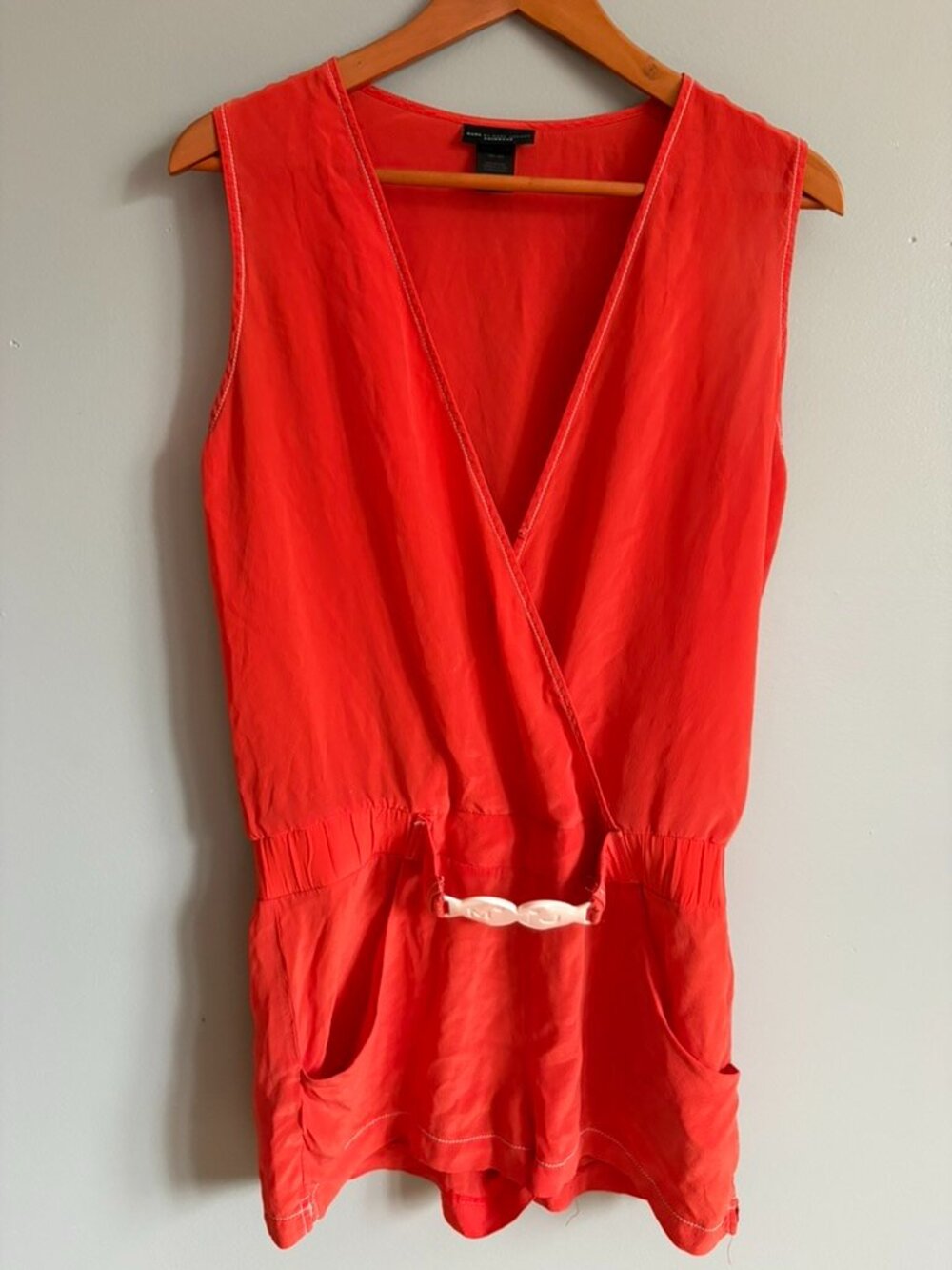Marc by Marc Jacobs 100% Silk Romper Swim Cover Up Size S